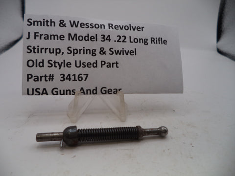 34167 Smith & Wesson J Frame Model 34 Stirrup, Spring & Swivel .22 Long Rifle