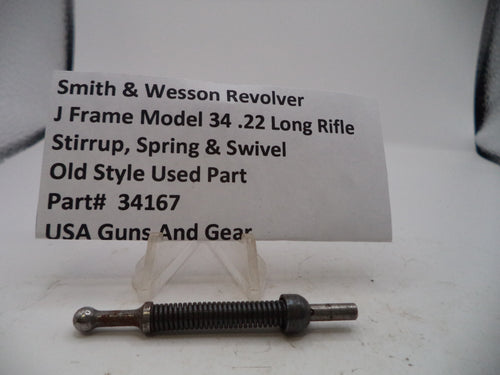 34167 Smith & Wesson J Frame Model 34 Stirrup, Spring & Swivel .22 Long Rifle