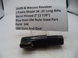 346 Smith & Wesson J Frame Model 34 2" Pinned Barrel .22 Long Rifle