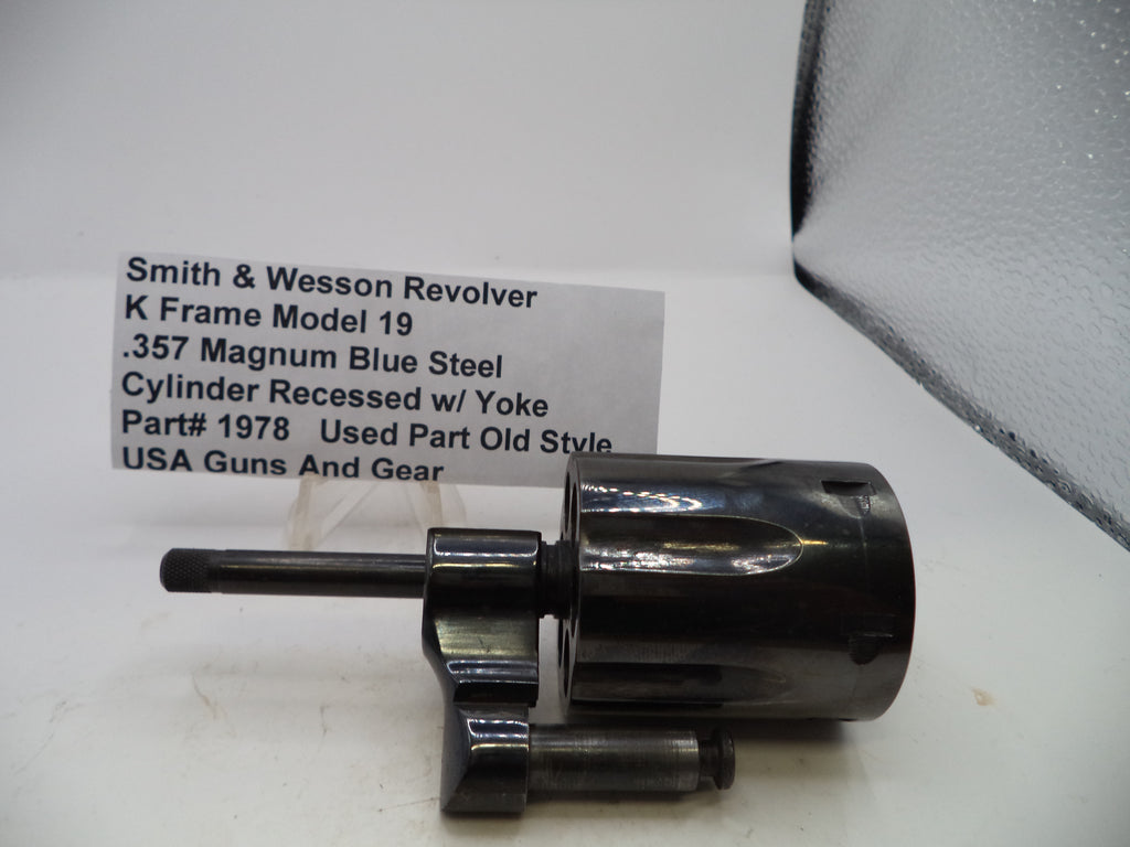 Smith & Wesson K Frame Model 19 Recessed Cylinder & Yoke Blue .357 Magnum Old Style Used - Part# 1978