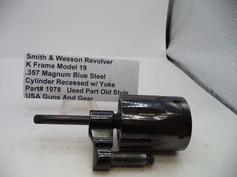 1978 Smith & Wesson K Model 19 Recessed Cylinder W/ Yoke Blue .357 Magnum