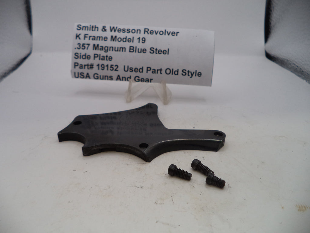 Smith & Wesson K Model 19 Side Plate and Screws .357 Magnum 19152
