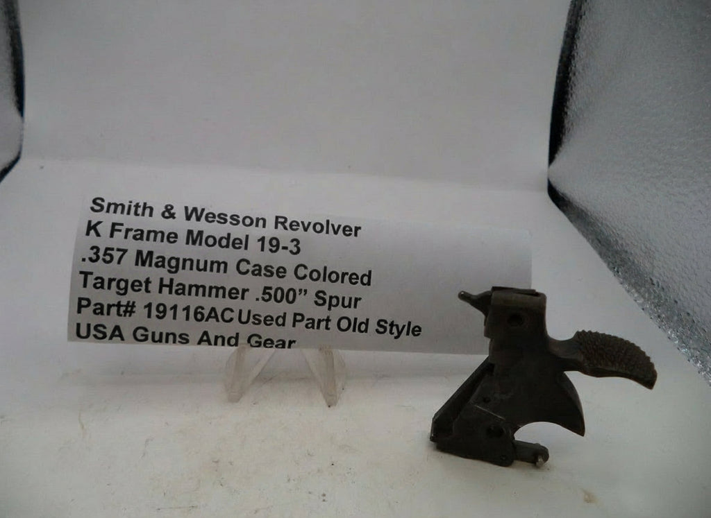 S&W K Frame Model 19 Target Hammer .500" Spur .357 Magnum 19116A