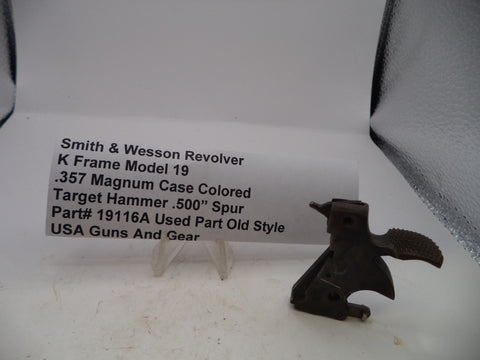 19116A S&W K Frame Model 19 Target Hammer .500" Spur .357 Magnum