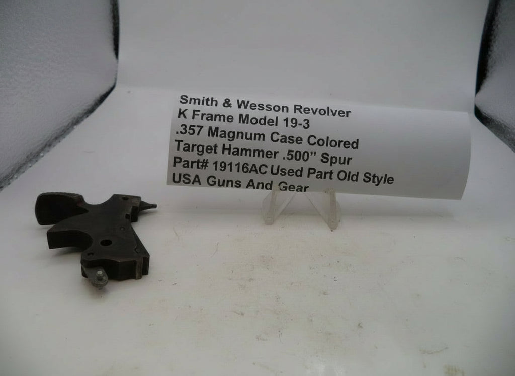 S&W K Frame Model 19 Target Hammer .500" Spur .357 Magnum 19116A