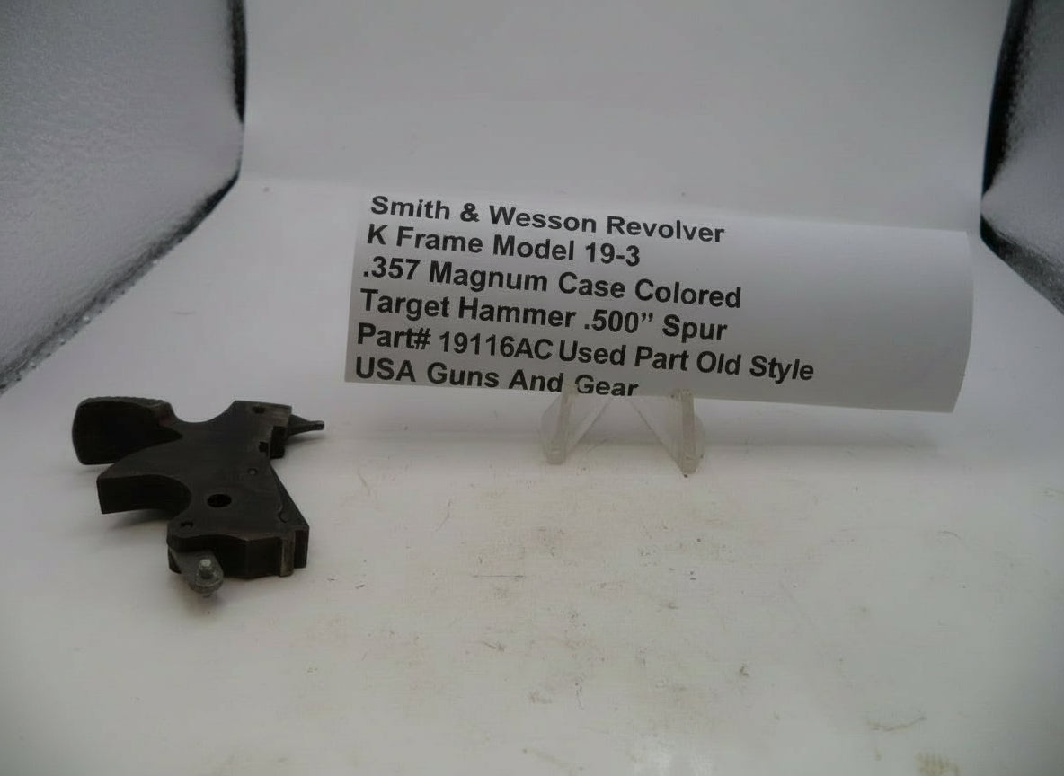 S&W K Frame Model 19 Target Hammer .500" Spur .357 Magnum 19116A
