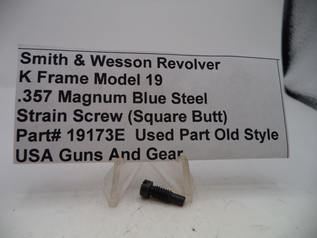 19173E S&W K Frame Model 19 Strain Screw Blue Steel .357 Magnum