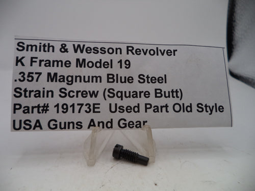 19173E S&W K Frame Model 19 Strain Screw Blue Steel .357 Magnum