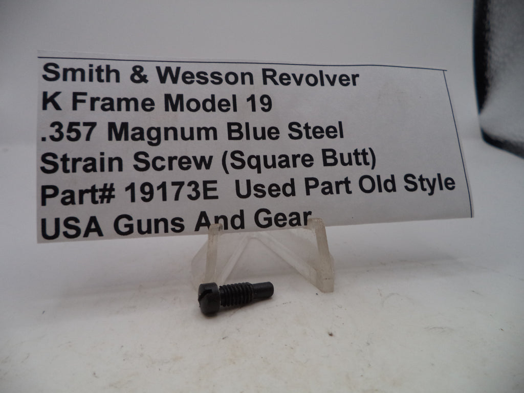 19173E S&W K Frame Model 19 Strain Screw Blue Steel .357 Magnum