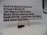 19173E S&W K Frame Model 19 Strain Screw Blue Steel .357 Magnum
