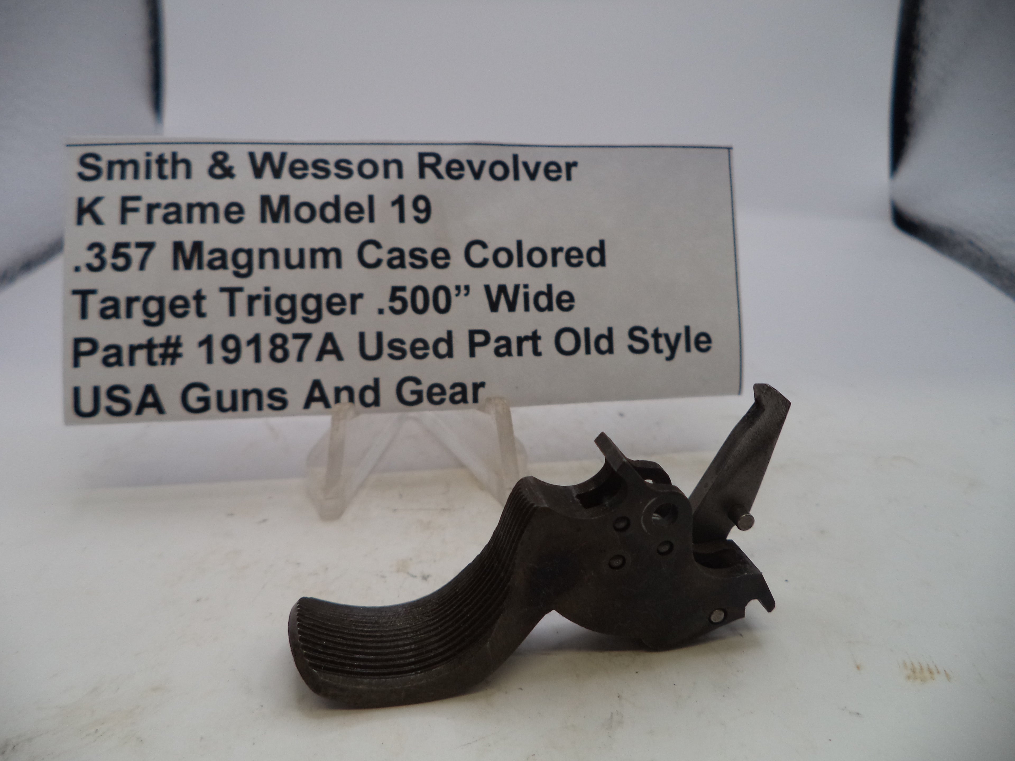 Smith & Wesson K Frame Model 19 Target Trigger .500" Wide .357 Magnum 19187A
