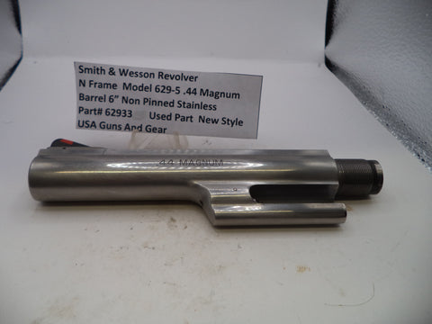 62933 Smith & Wesson N Frame Model 629-5  6" Non Pinned Barrel SS . 44 Magnum
