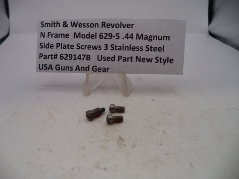 629147B Smith & Wesson N Model 629-5 Side Plate Screws (3) .44 Magnum