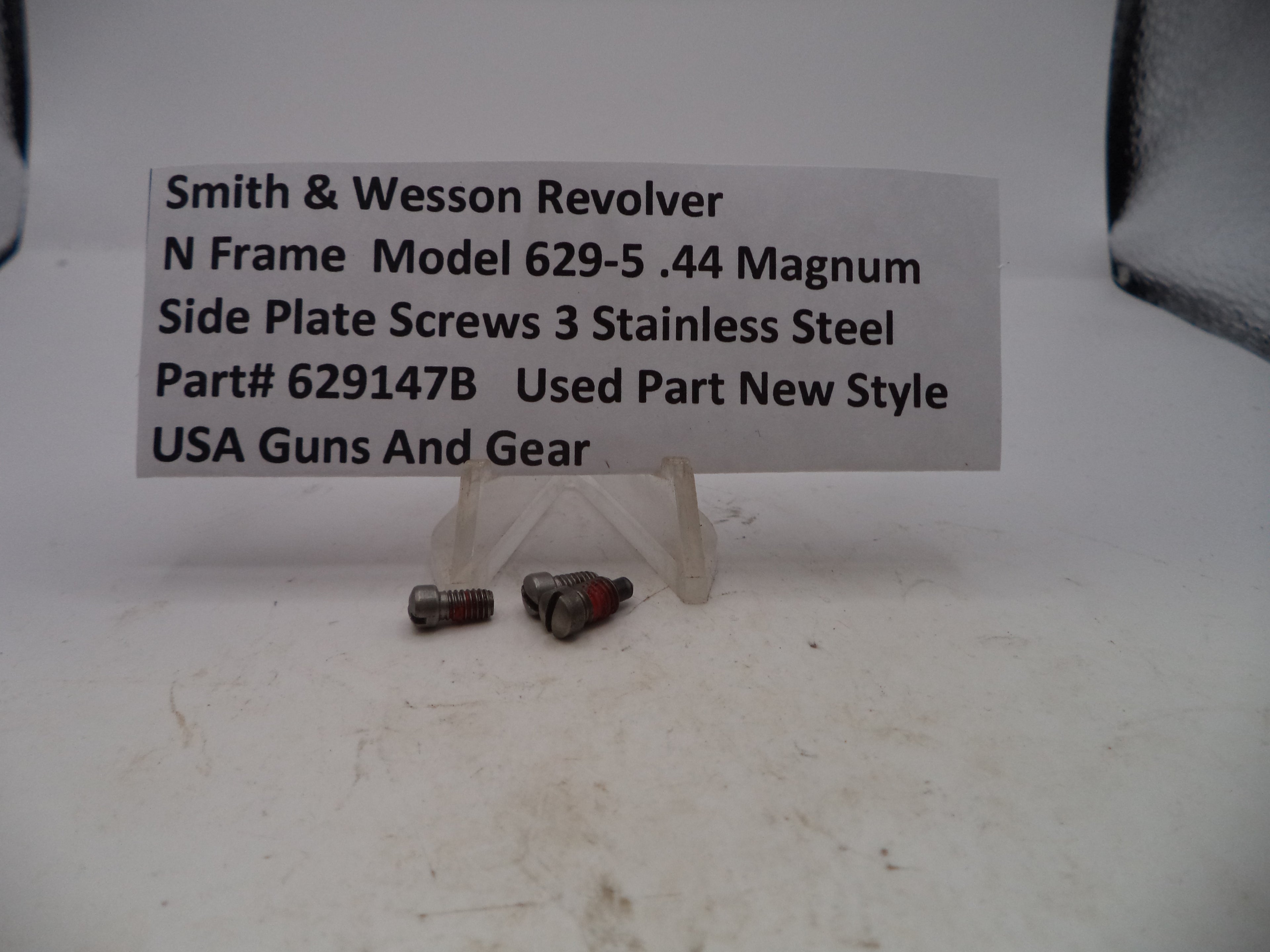 Smith & Wesson N Model 629-5 Side Plate Screws (3) .44 Magnum 629147B
