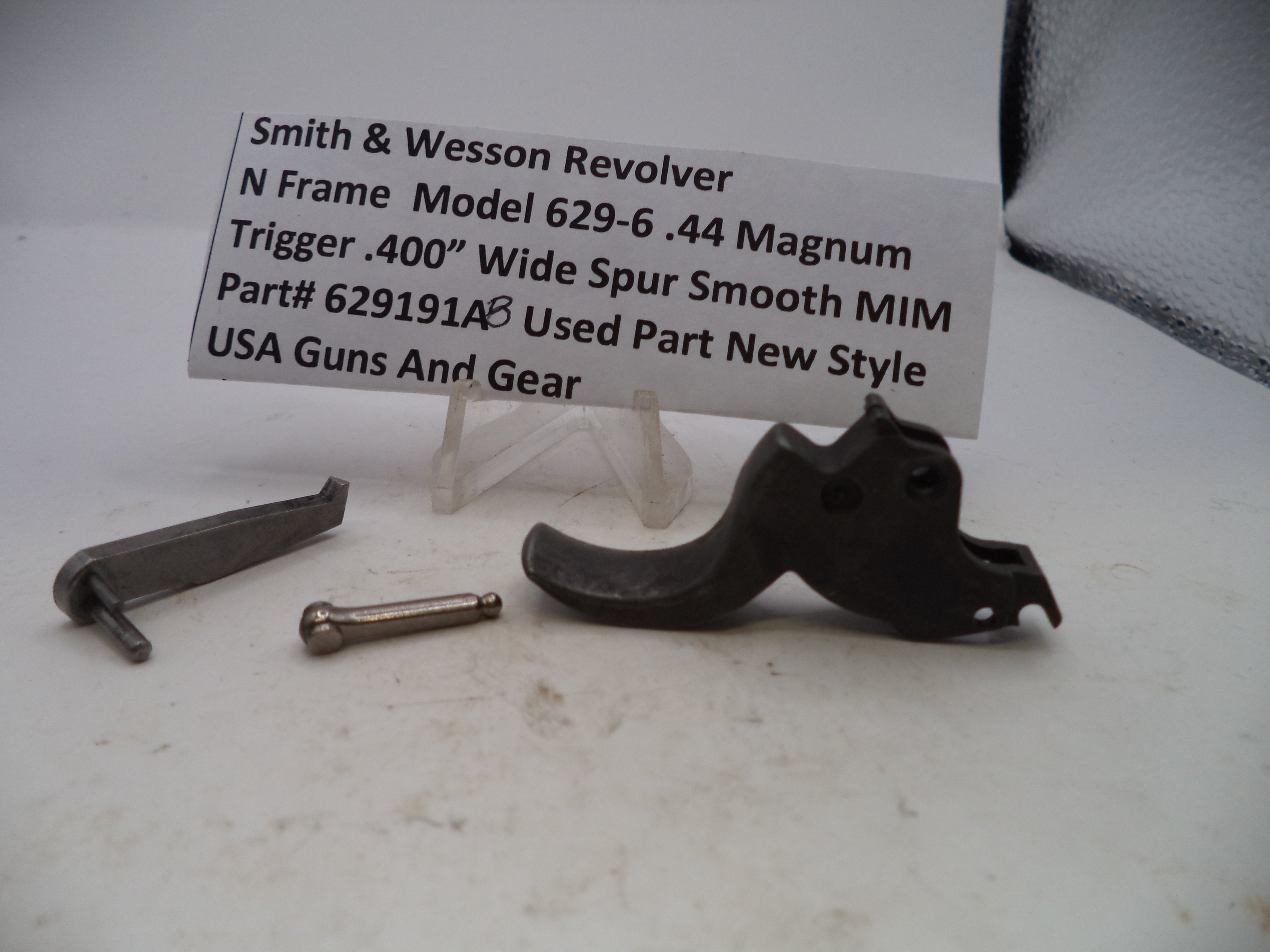 Smith & Wesson Model 629-6 Trigger - .400" Wide Spur MIM .44 Magnum (Used OEM)