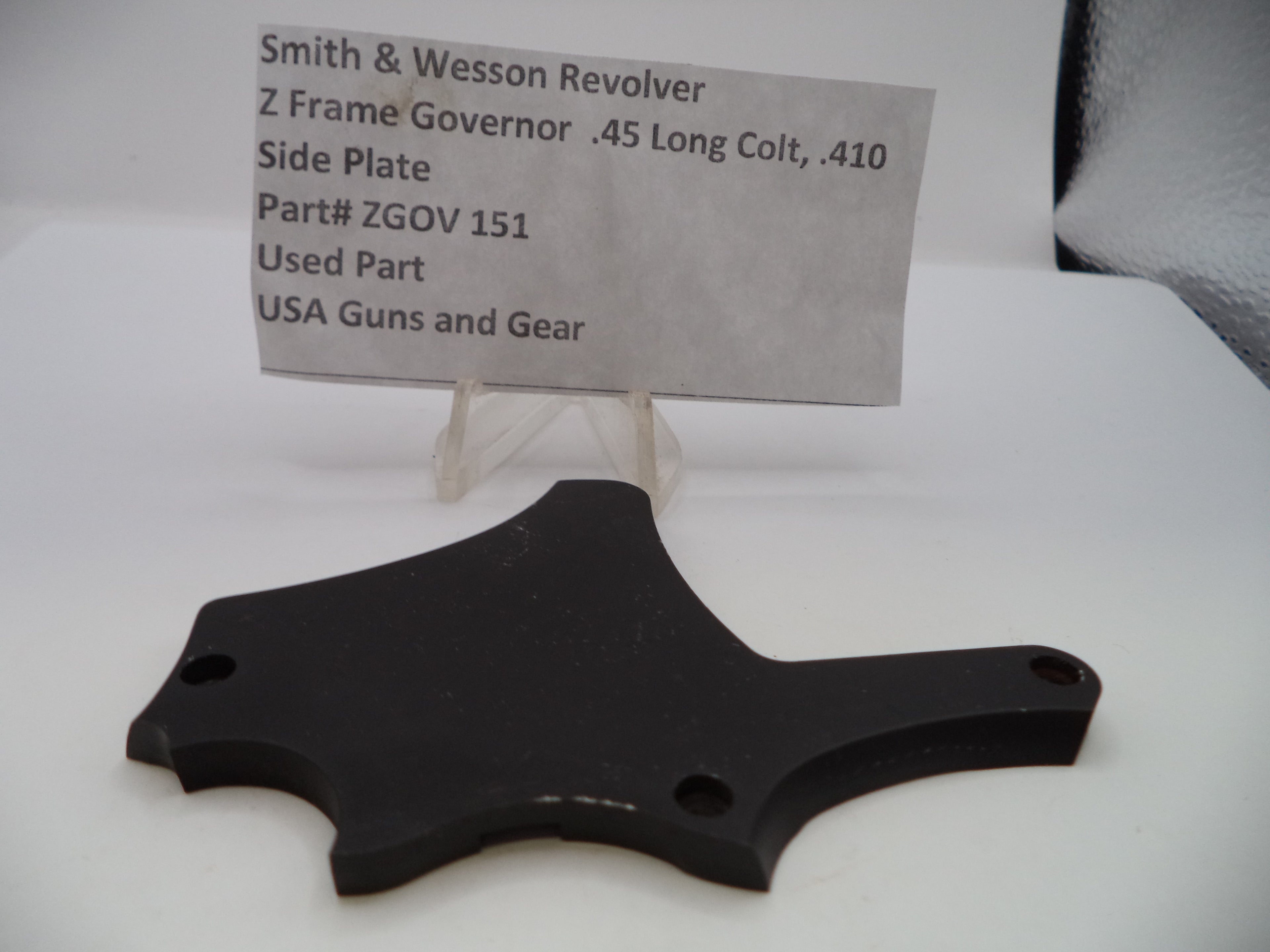 S&W Z Frame Governor Side Plate .45 Long Colt, .410 ZGOV151