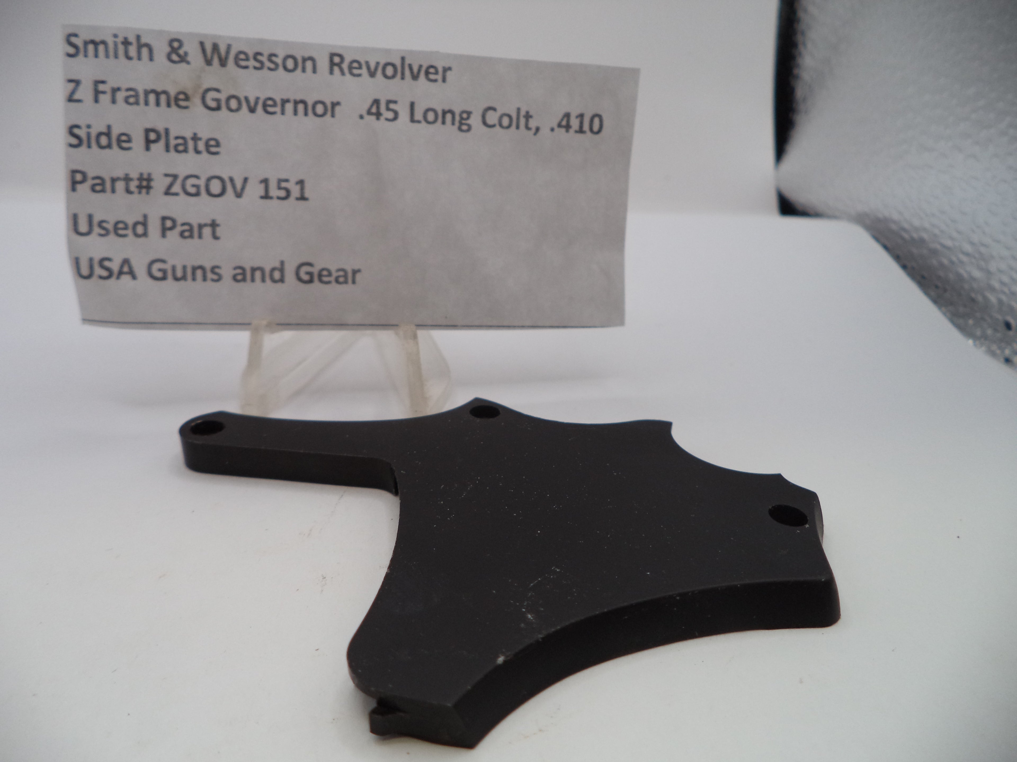 S&W Z Frame Governor Side Plate .45 Long Colt, .410 ZGOV151