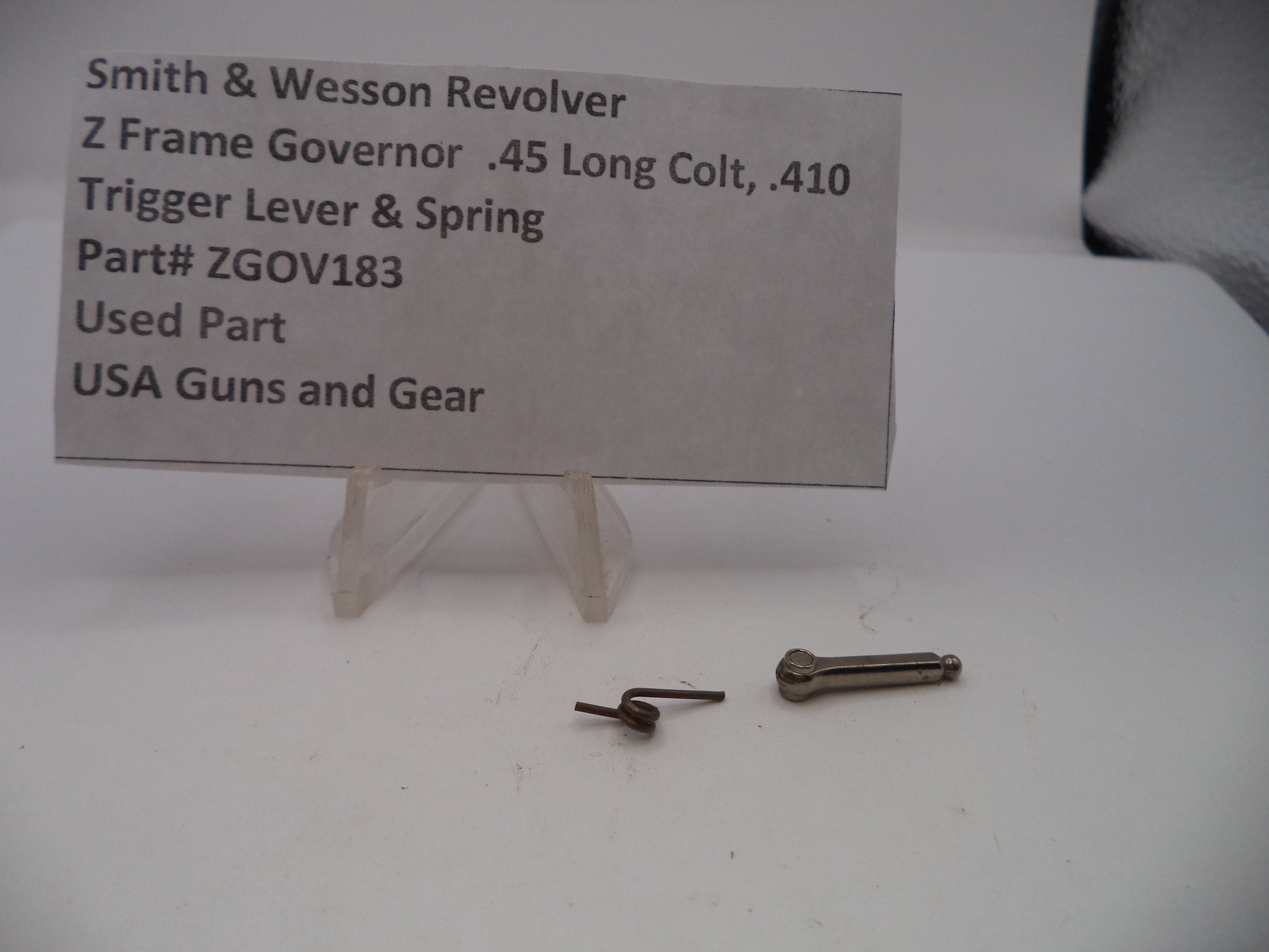 Z Frame Governor Trigger Lever & Spring .45 Long Colt, .410 ZGOV183