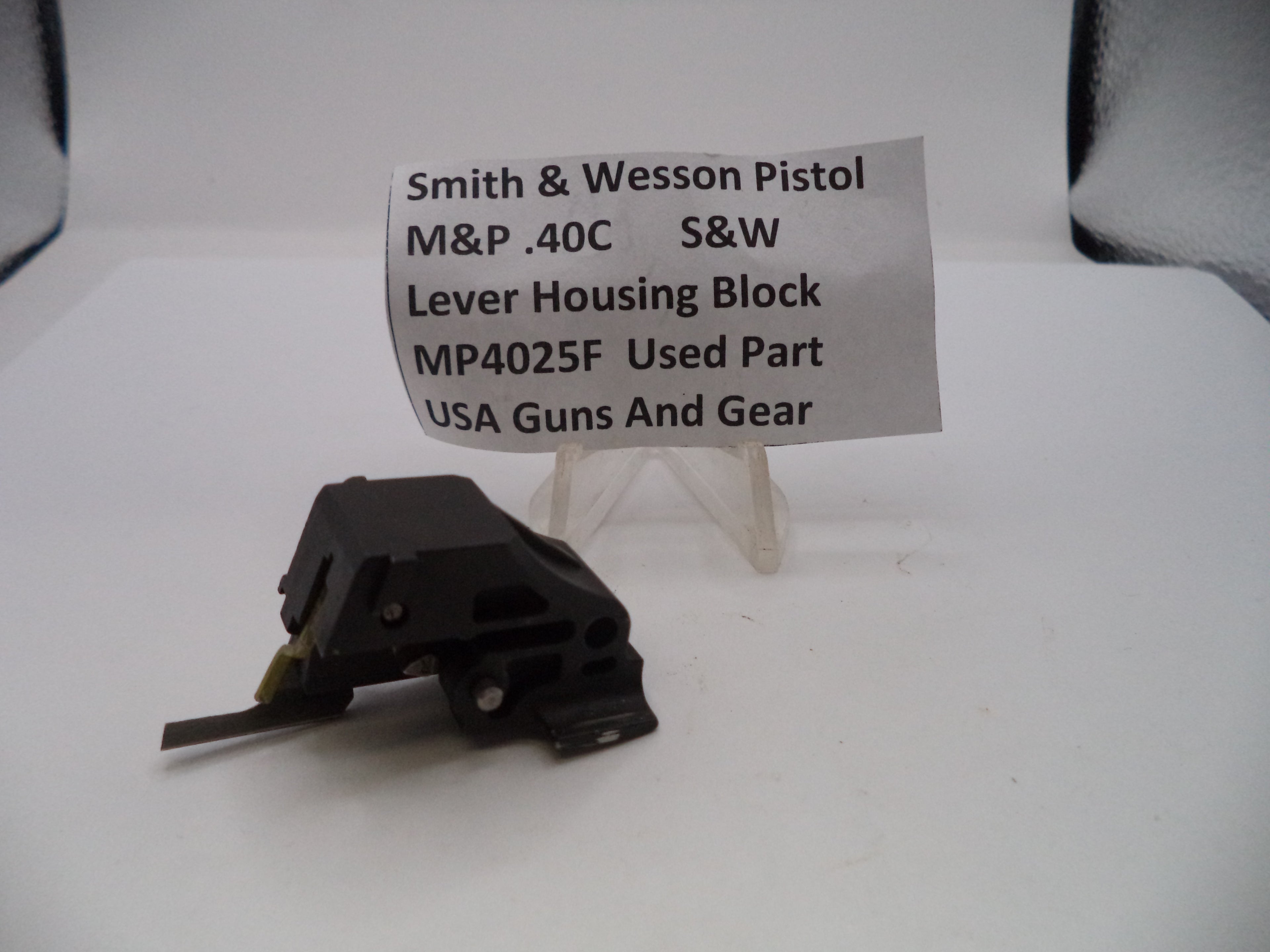 S&W Pistol M&P .40C Lever Housing Block .40 S&W  MP4025F