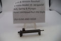 Smith & Wesson revolver part on a stand with a label