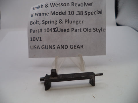 S & W K Model 10 Bolt, Spring & Plunger .38 Special 1045C