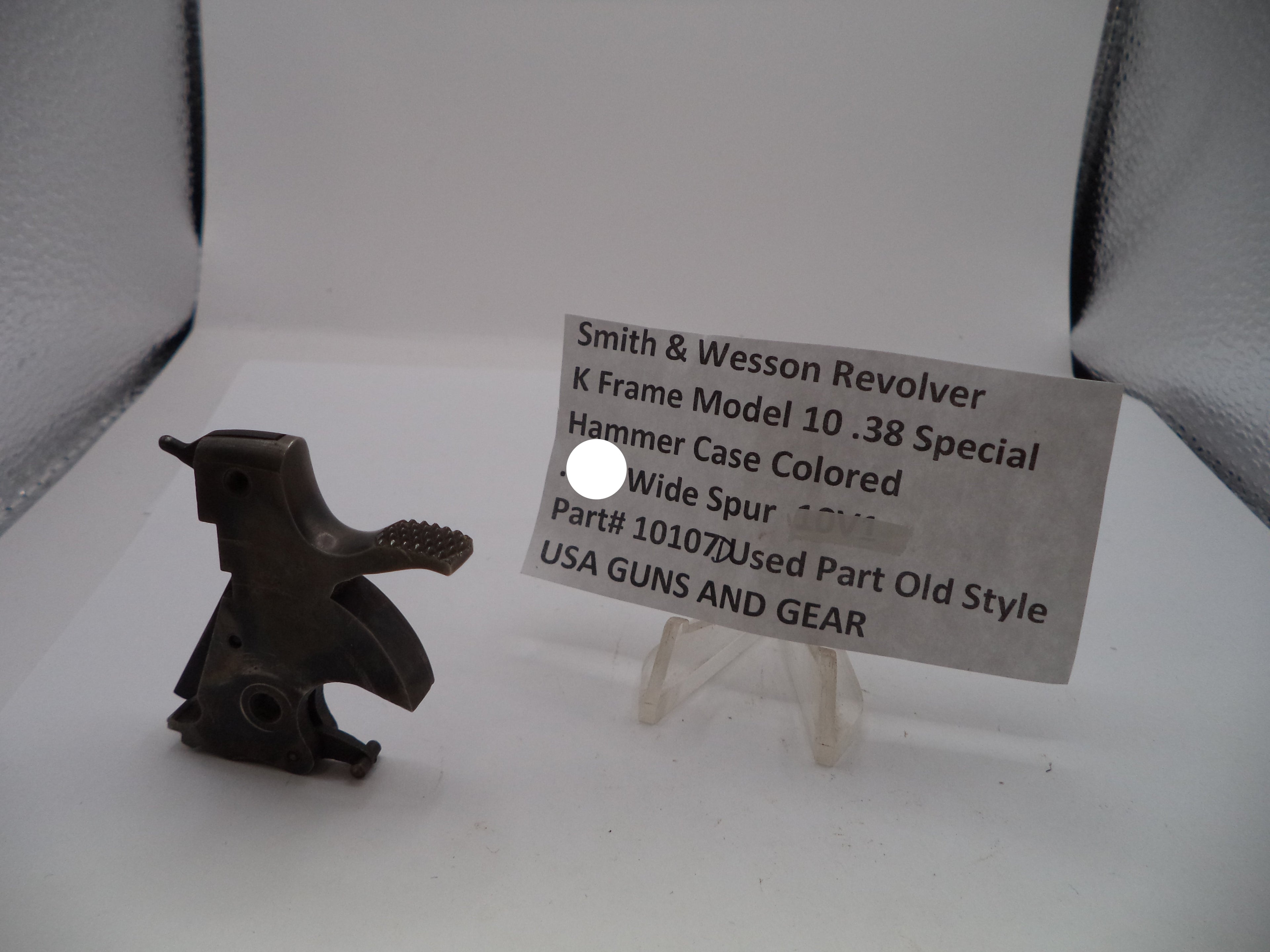 Smith & Wesson K Frame Model 10 Hammer - .375" Wide Spur - .38 Special - Case Colored OEM Part 10107D