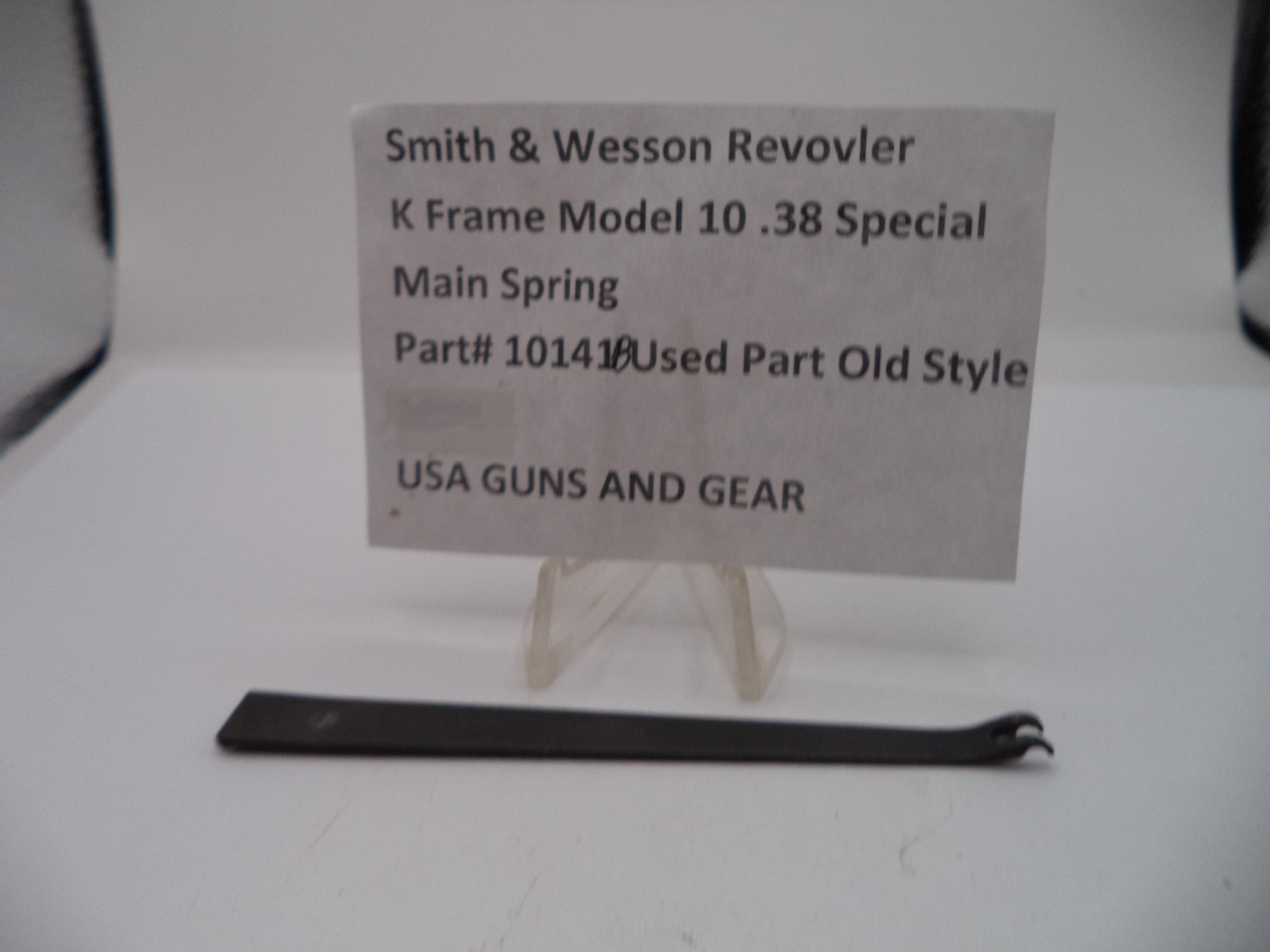 Smith & Wesson K Frame Model 10 Main Spring .38 Special 10141B