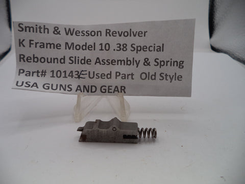 S&W K Frame Model 10 Rebound Slide Assembly & Spring .38 Special 10143E