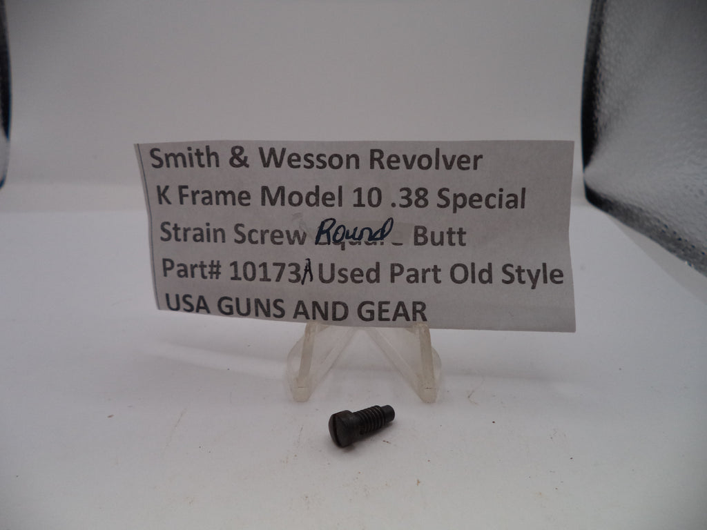 Smith & Wesson K Frame Model 10 Strain Screw Round Butt Blue Steel Used - 10173A