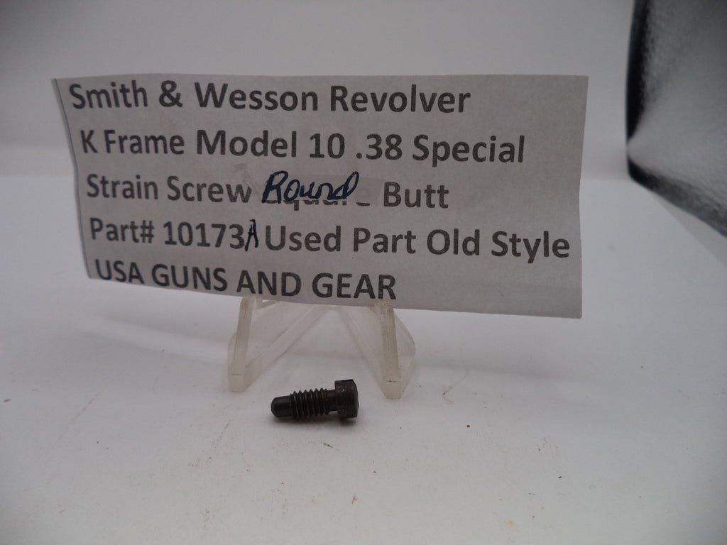 Smith & Wesson K Frame Model 10 Strain Screw Round Butt Blue Steel Used - 10173A
