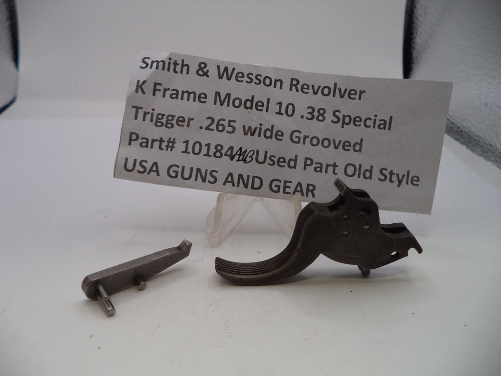 Smith & Wesson K Frame Model 10 Trigger .265" Wide - .38 Special Factory OEM Part 10184A1B