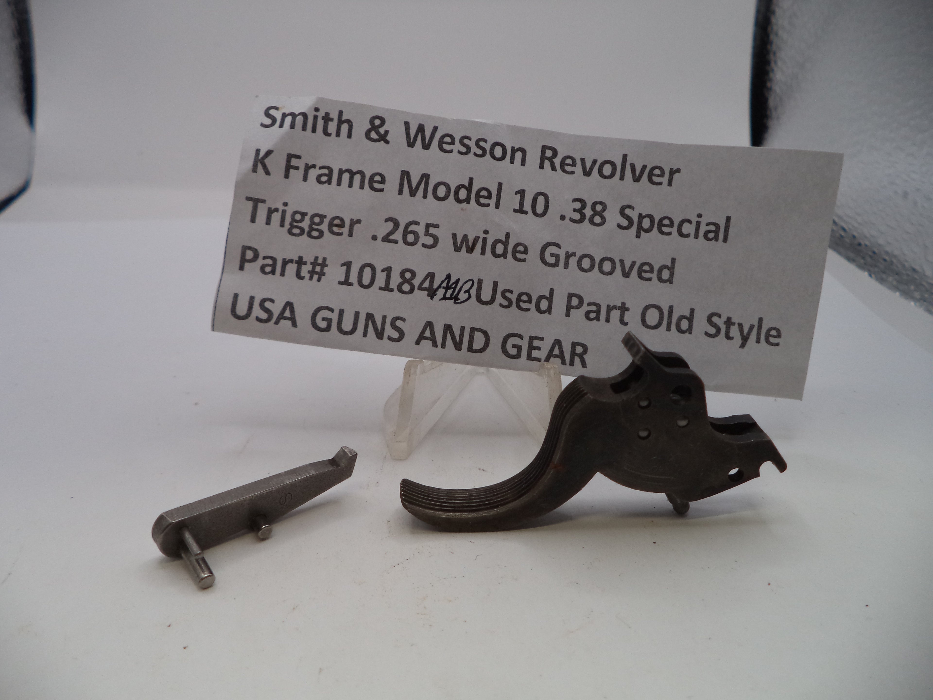 Smith & Wesson K Frame Model 10 Trigger .265" Wide - .38 Special Factory OEM Part 10184A1B