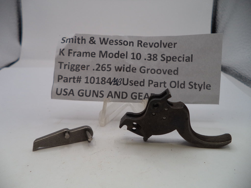 Smith & Wesson K Frame Model 10 Trigger .265" Wide - .38 Special Factory OEM Part 10184A1B