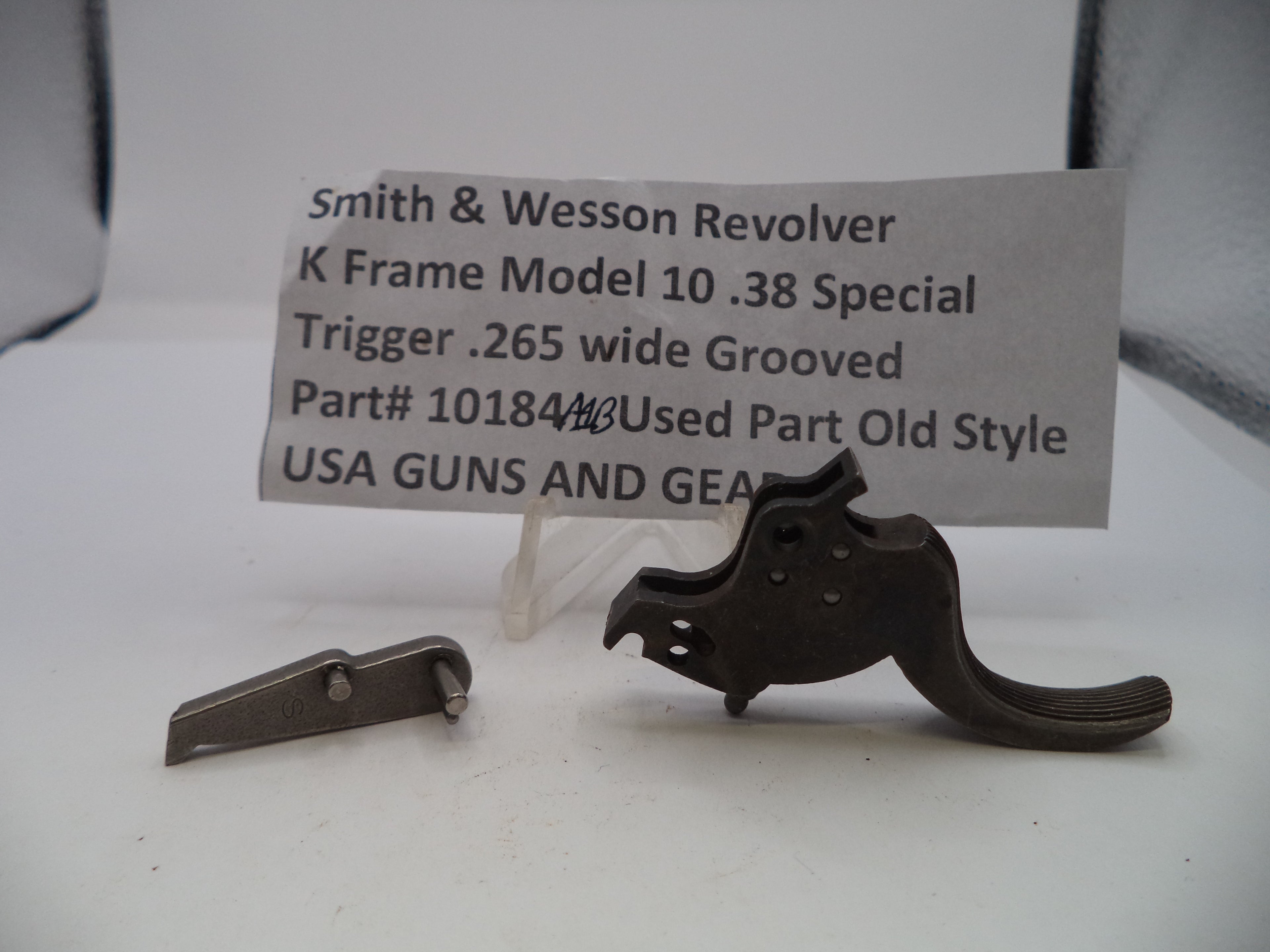 Smith & Wesson K Frame Model 10 Trigger .265" Wide - .38 Special Factory OEM Part 10184A1B