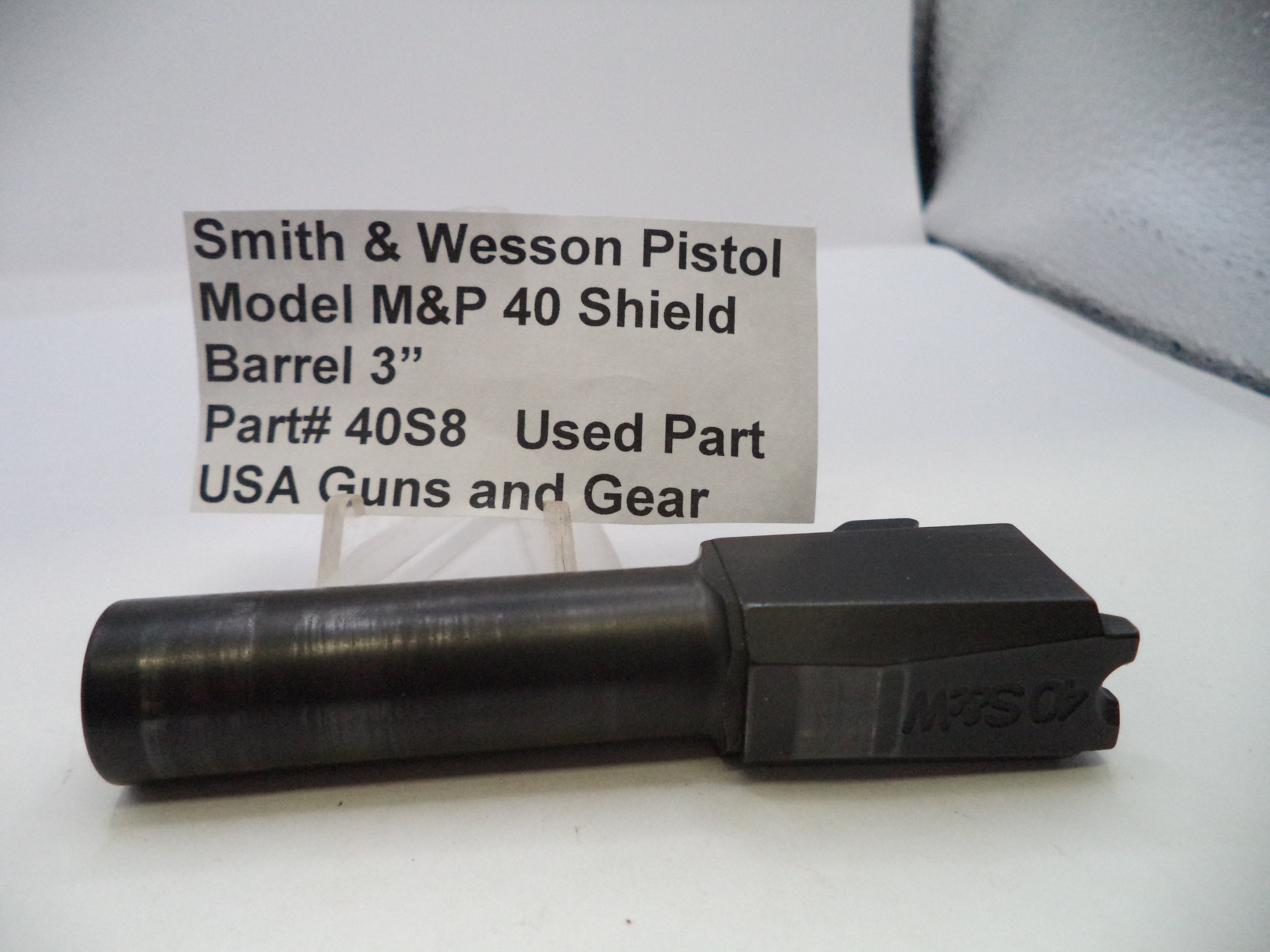 Smith & Wesson M&P 40 Shield Barrel 3" .40 S&W - Used OEM Part 40S8