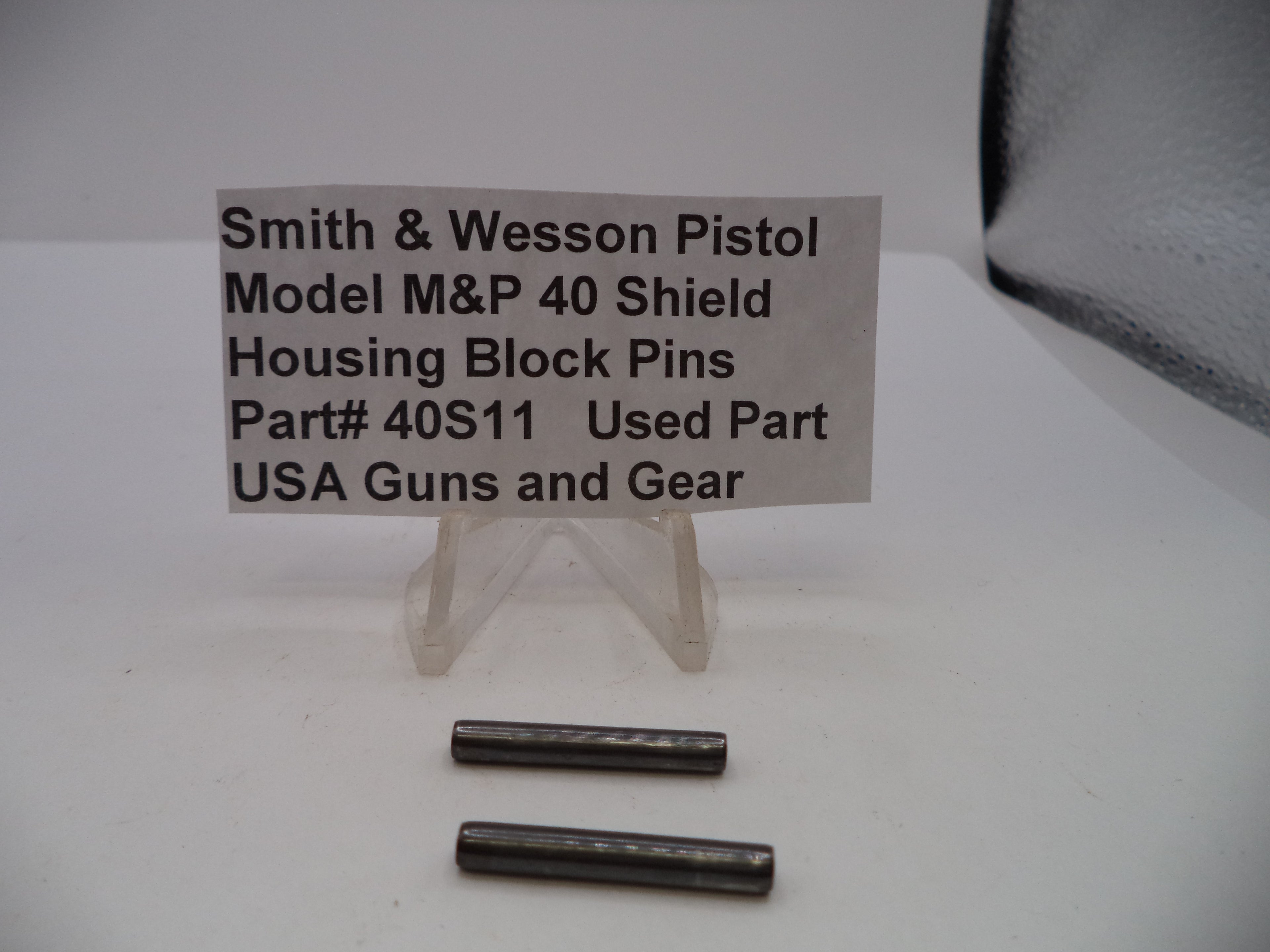 Smith & Wesson M&P 40 Shield Housing Block Pins .40S&W Used 40S11