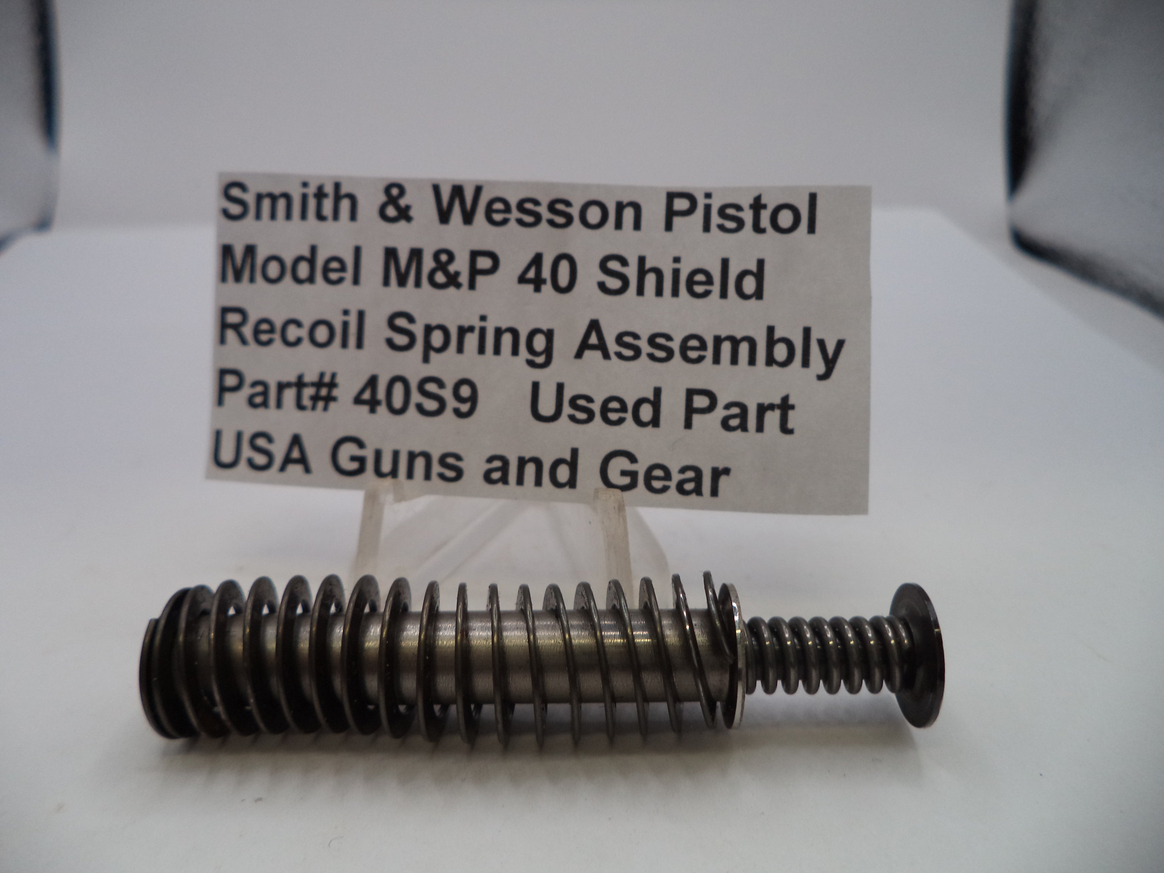 Smith & Wesson M&P 40 Shield Recoil Spring Assembly .40S&W Used 40S9