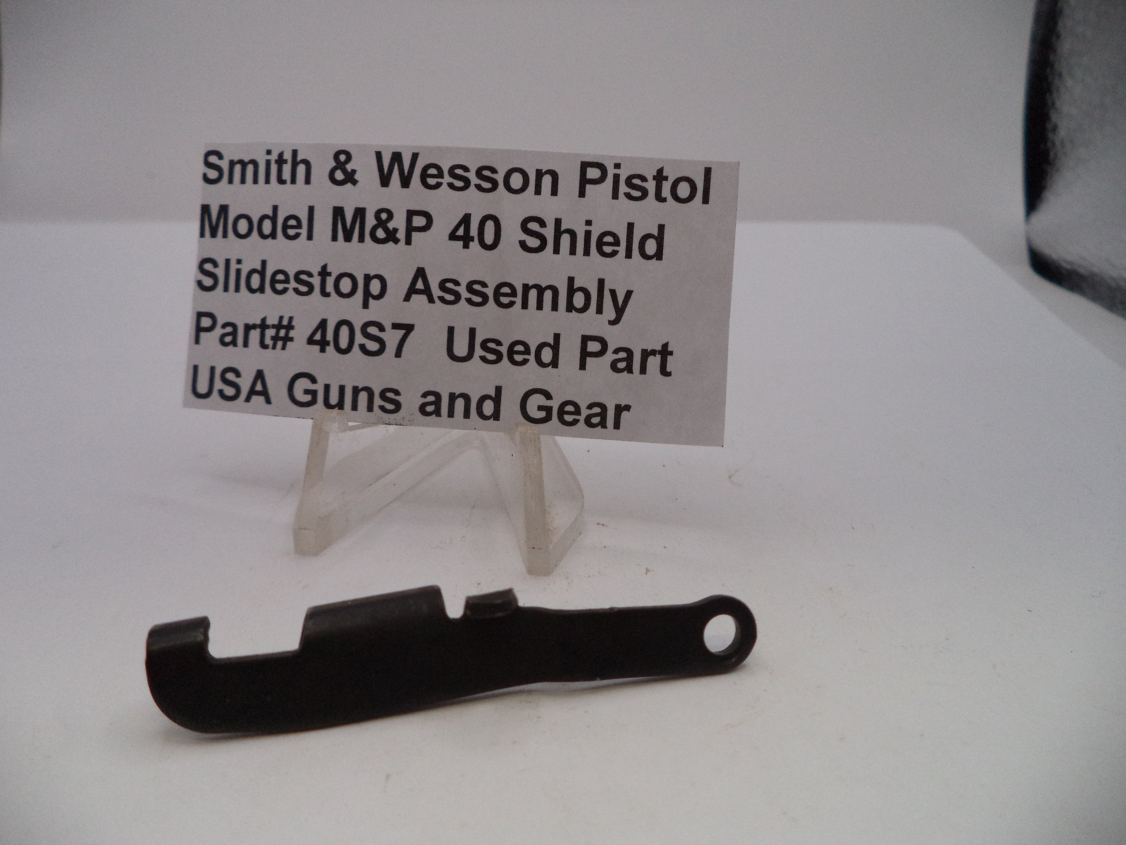 Smith & Wesson M&P 40 Shield Slide Stop Assembly .40S&W Used 40S7