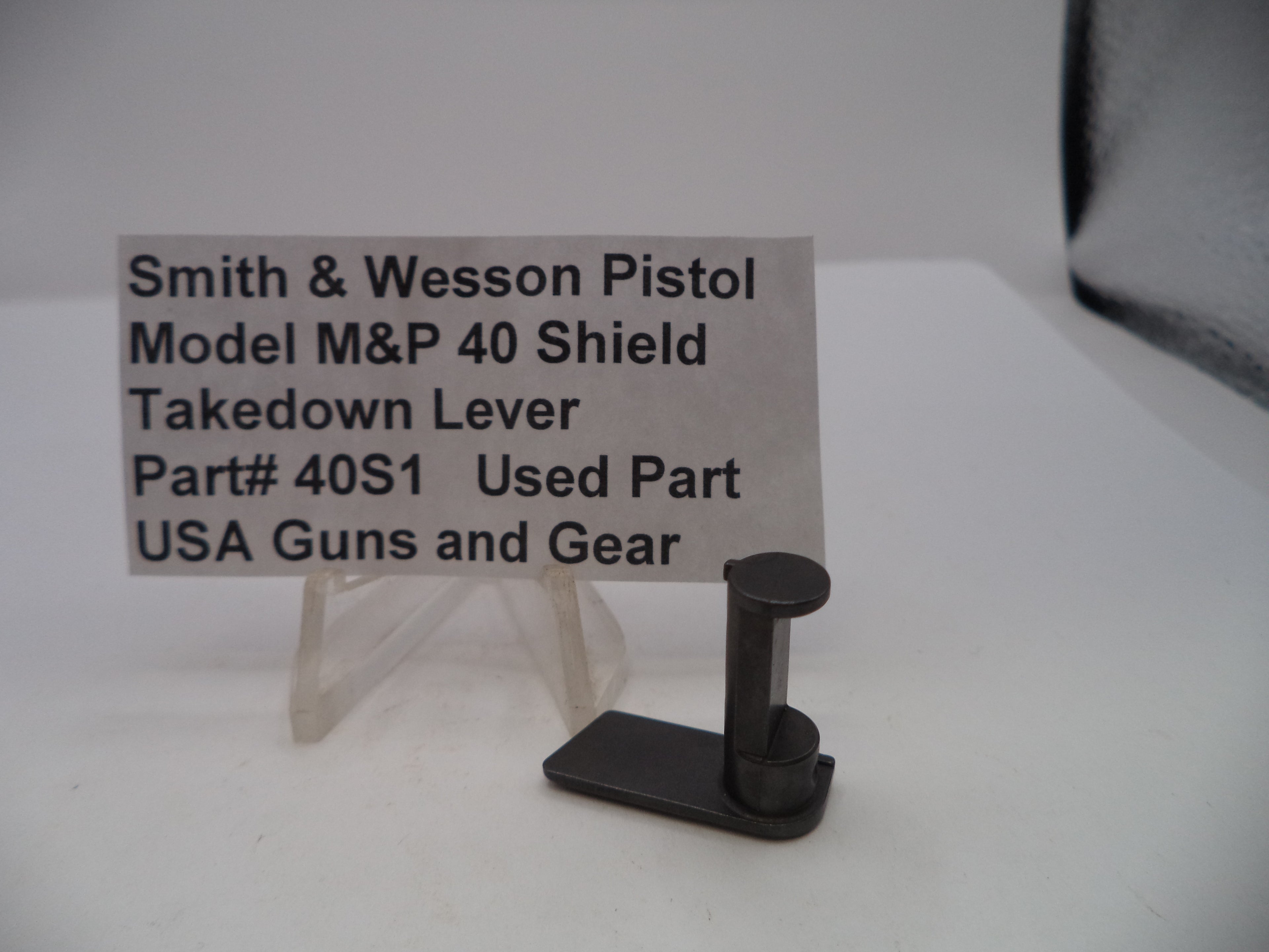 Smith & Wesson M&P 40 Takedown Lever - .40 S&W - Factory Part - Used