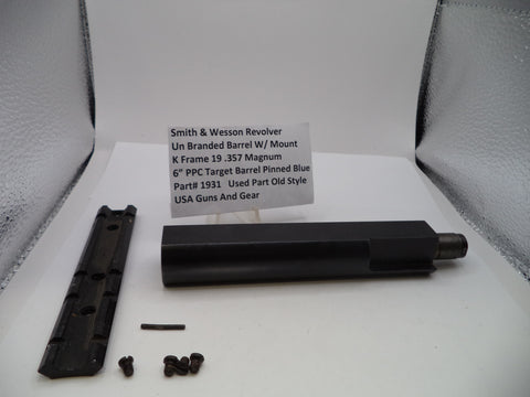 S&W K Frame Model 19 6" PPC Target Barrel Blue .357 Magnum 1931
