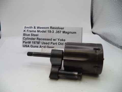 S&W K Frame Model 19-3 Cylinder Recessed Blue .357 Magnum 1978B