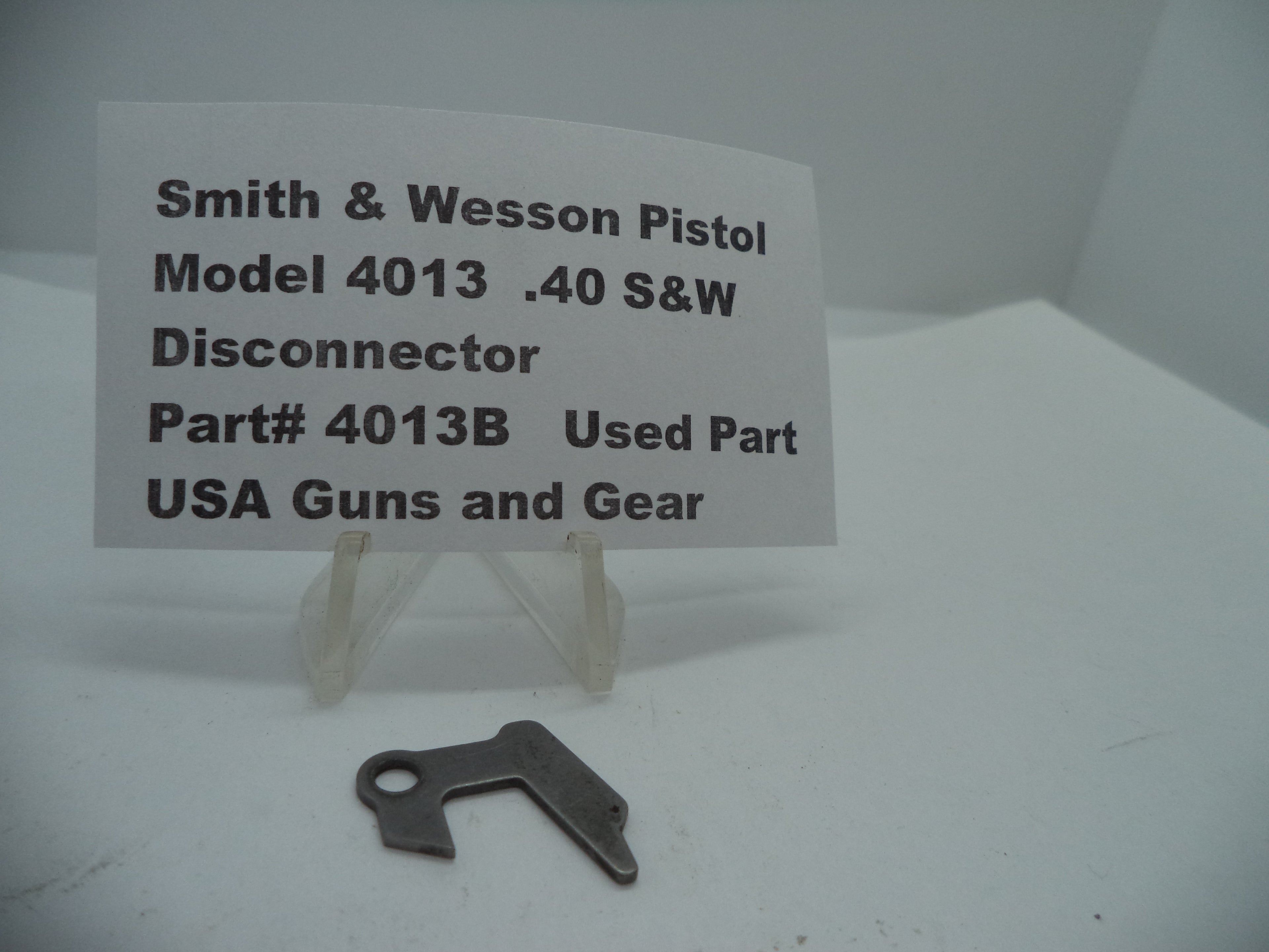 4013B Smith & Wesson Model 4013  .40 S&W Disconnector Used Part
