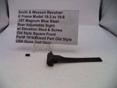 Smith & Wesson K Frame Model 19-3 to 19-6 Rear Adjustable Sight 19162