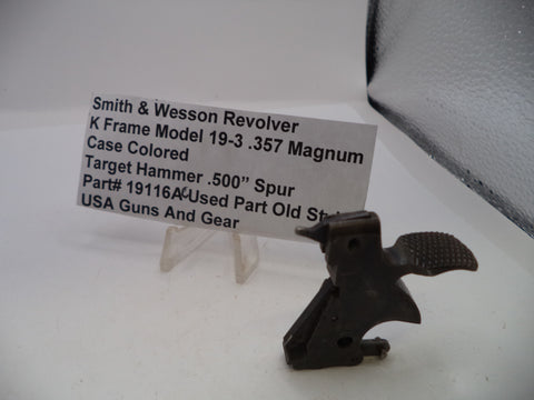 S&W K Frame Model 19-3 Target Hammer .500" Spur .357 Magnum 19116AC
