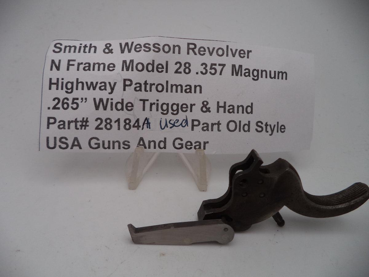 Smith & Wesson 28184A S&W N Frame Model 28 Highway Patrolman .265" Trigger & Hand .357 Mag Part 000000000