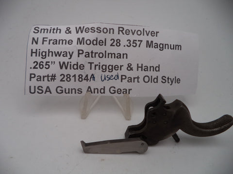 28184A S&W N Frame Model 28 Highway Patrolman .265" Trigger & Hand .357 Mag