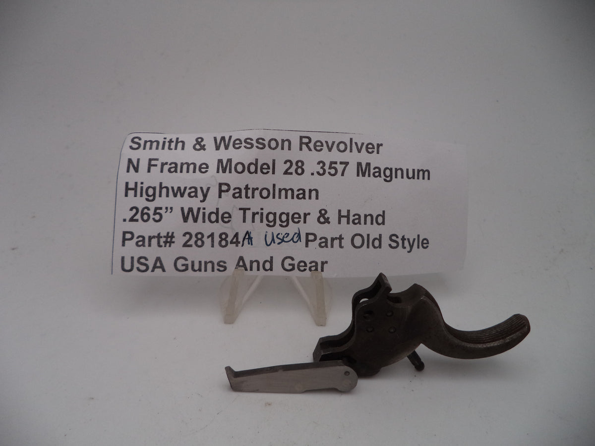 Smith & Wesson 28184A S&W N Frame Model 28 Highway Patrolman .265" Trigger & Hand .357 Mag Part 000000000