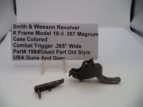 S&W K Frame Model 19-3  Combat Trigger .265" Wide .357 Magnum 1984B