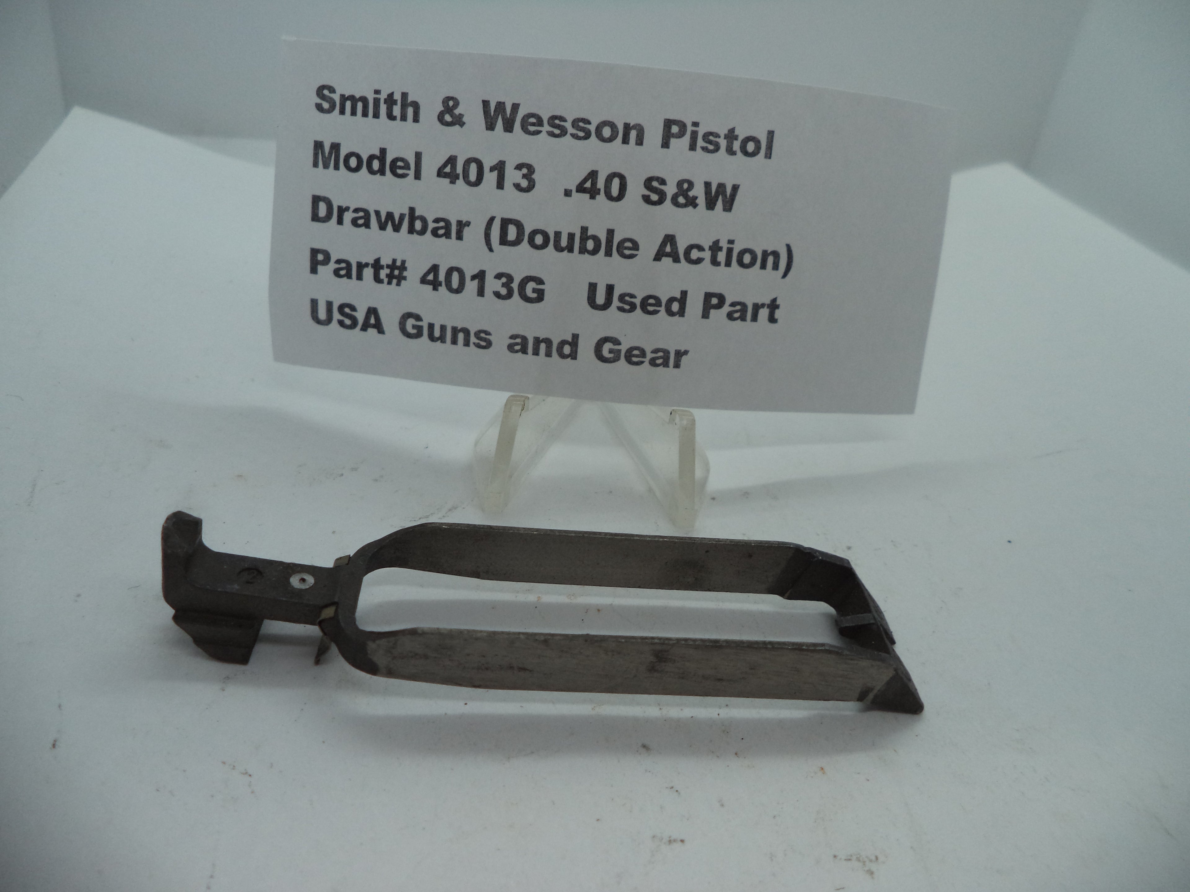 4013G Smith & Wesson Model 4013  .40 S&W  Drawbar (Double Action) Used Part