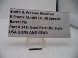 S&W K Frame Model 14  Barrel Pin Blue Steel .38 Special 14F